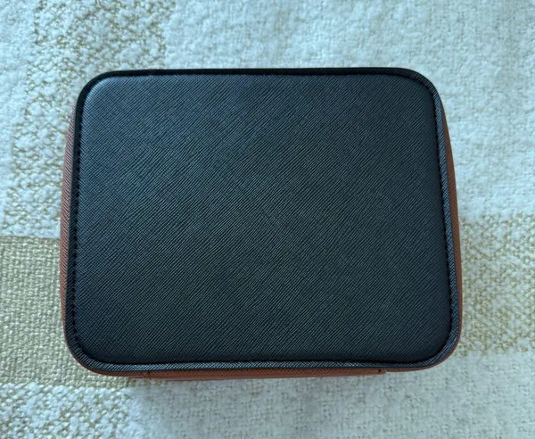 Lanvin Black and Brown Cosmetic Bag - Image 4