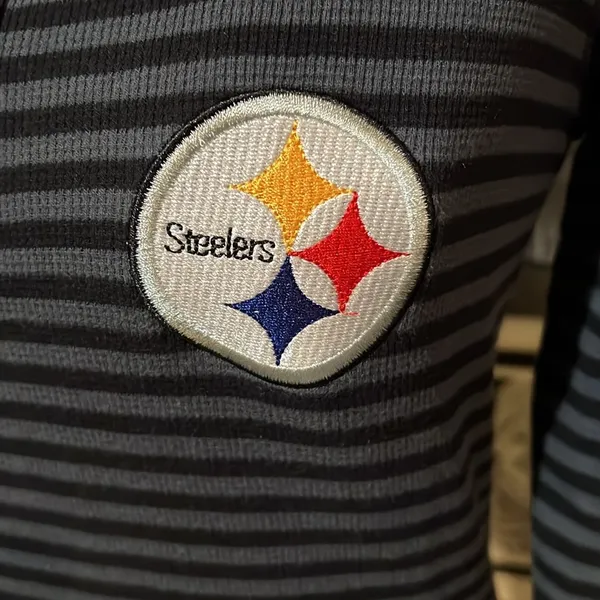 National Football League Pittsburgh Steelers women’s long sleeve crew neck striped tee size M - Image 5