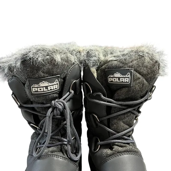 Polar Women's Snow Boots Size 10 Fur Lined Mid Calf Outdoors Waterproof Gorpcore - Image 4