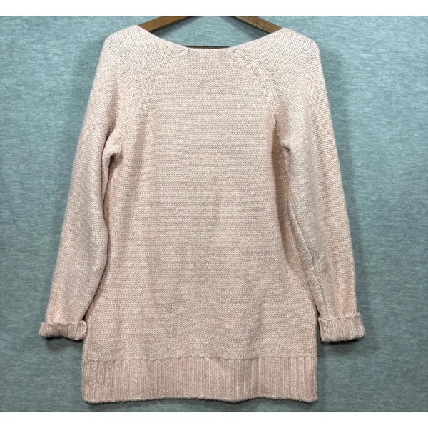 Lauren Ralph Lauren‎ Womens Sweater M Pink Knit Sweater Pullover - Image 4