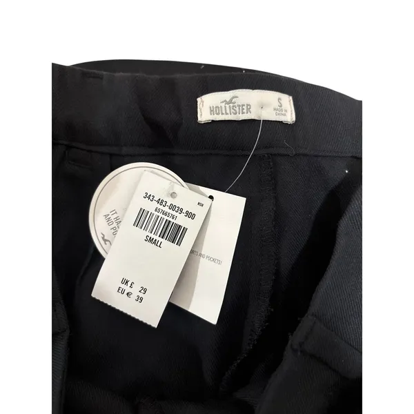 Hollister Women's Black Wrap Front Pleated Skort Size Small NWT - Image 8