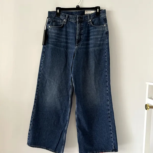 Rag & Bone Annie Lowry High Waist Ankle Wide Leg Jeans NWT Size 29 - Image 4