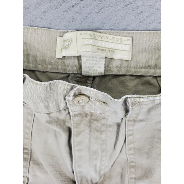 American Eagle Outfitters Cargo Khakis Womens Size 6 Beige‎ Cotton Pants - Image 4