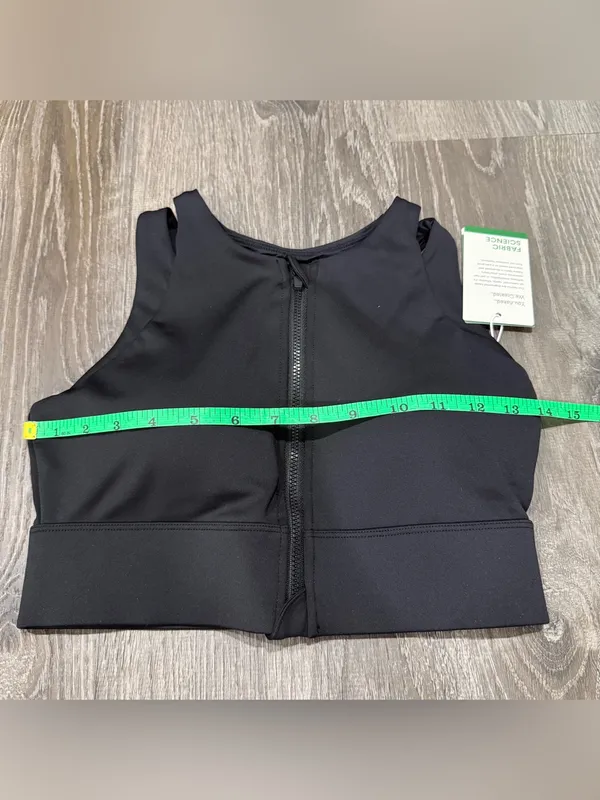 NWT Halara Black Zip Up Sports Bra - Image 7