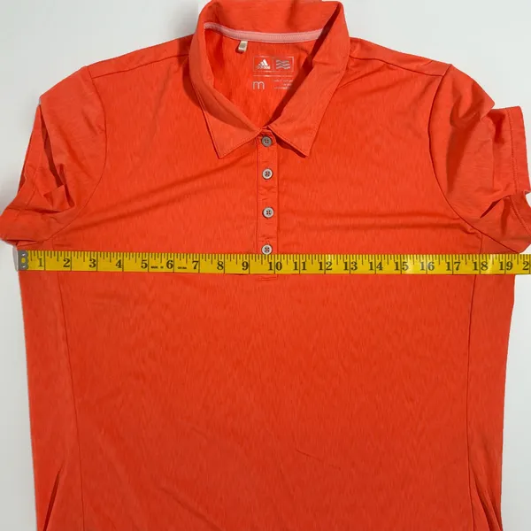 Women’s Orange Adidas Golf Polo Size Medium EUC - Image 4