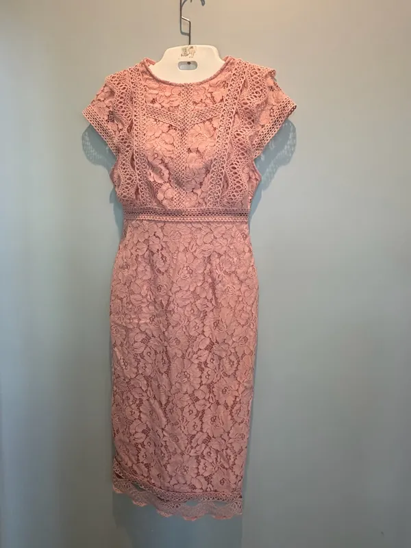 Baltic Born Nessa Lace Blush Midi Dress size Small New With Tags - Image 10