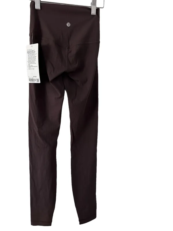 Lululemon Align™ High-Rise Ribbed Pant 28" Size 2 Espresso - Image 6