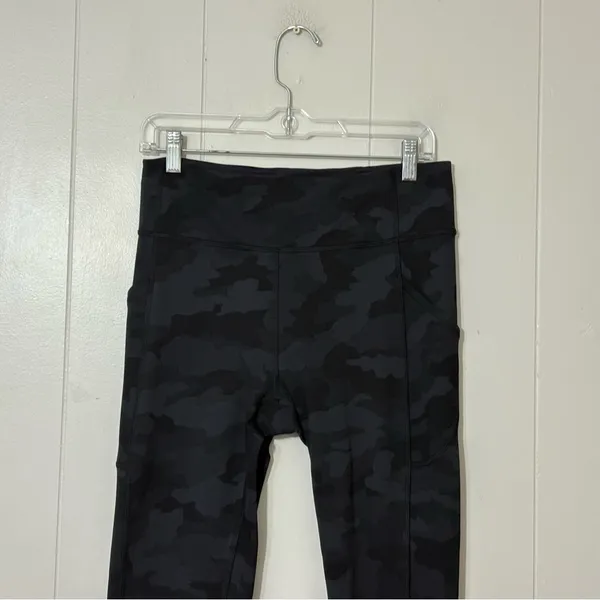 Lululemon Align Pant II Camo Black Gray Size 10 High Rise Yoga Leggings - Image 2