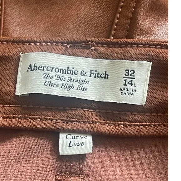 New Abercrombie &‎ Fitch Curve Love 90s Faux Leather Pants - Image 7
