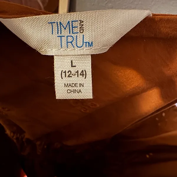 Time and Tru Brown Dress Size L - Image 6