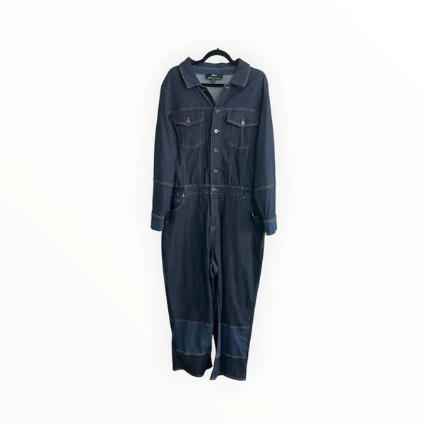ERDEM x Universal Standard Myrtle Denim Jumpsuit Indigo M 18 20 Designer - Image 2