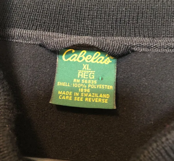 Cabela’s Quarter Button Pullover Black XL - Image 7