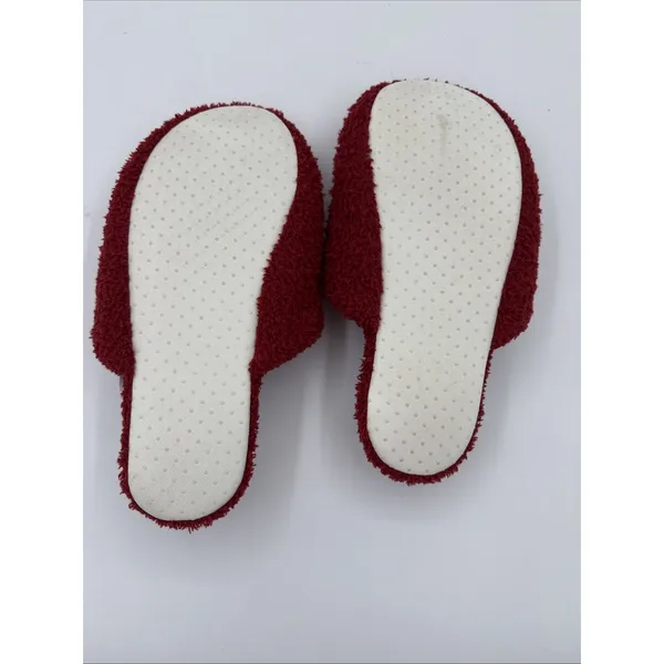 Pottery Barn Heart Jacquard Red & White Slippers Sz Small - Image 2