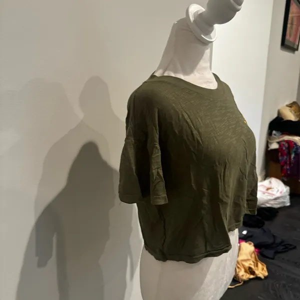 Boys Lie Olive Green & Yellow Logo Graphic Tee - Image 4