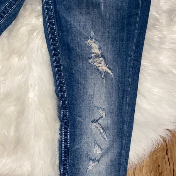 Miss Me 29 ankle skinny Women’s Distressed Blue Slim Jeans - Image 7