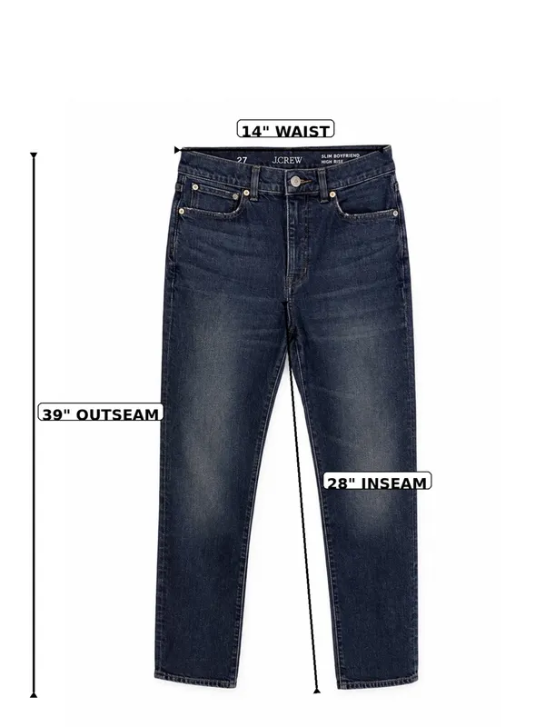 J. Crew 1996 Straight Leg Jeans Dark Wash Blue Denim Size 27 NWOT - Image 5