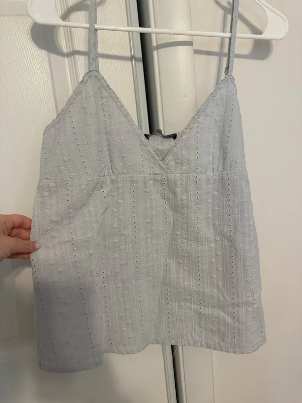 Brandy Melville Light Blue Tank Top - Image 4