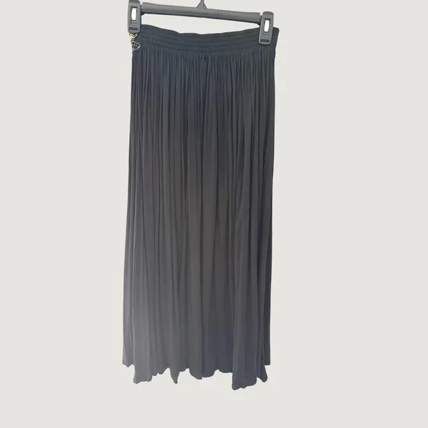 Jane Ashley Vintage Y2k Black Sequin Butterfly Maxi Skirt Womens Small Fairy - Image 2
