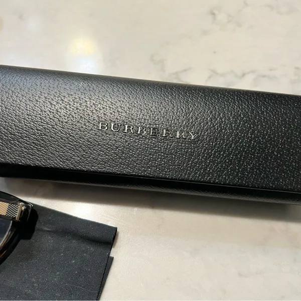 Burberry Tan Brown Eyeglass Frame & Case EUC - Image 7