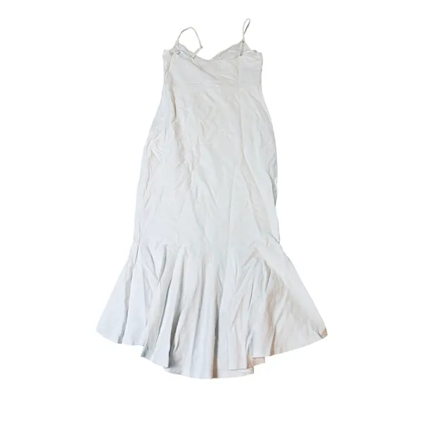 NWT Lulus Size Large Stun Like Me White Bodycon Trumpet Hem Midi Dress - Image 9