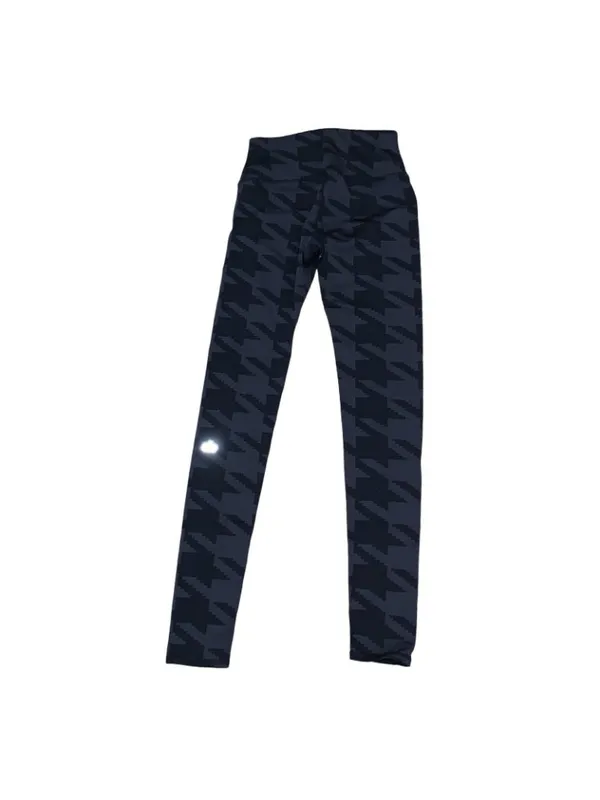 Alo Yoga Green Houndstooth Airbrush Legging Size S Full Length 27x29 Workout - Image 4