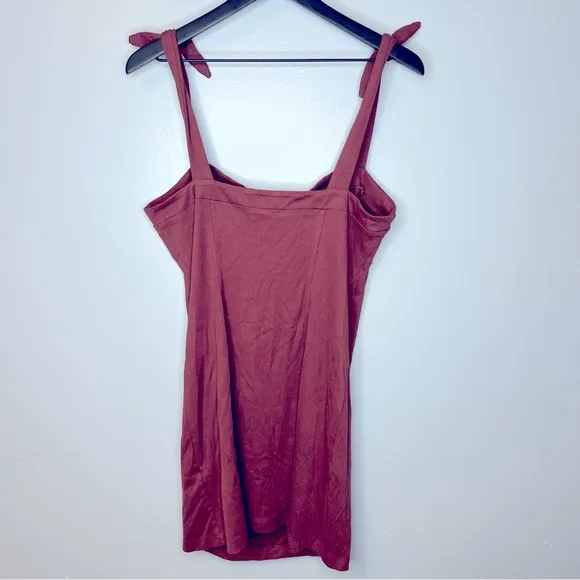 Free People Something‎ ‘Bout You Terra Cotta Tie Sleeve Slip Dress Size L - Image 7