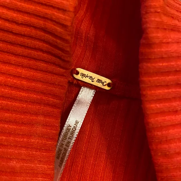 Free People Orange Long Sleeve - Image 3