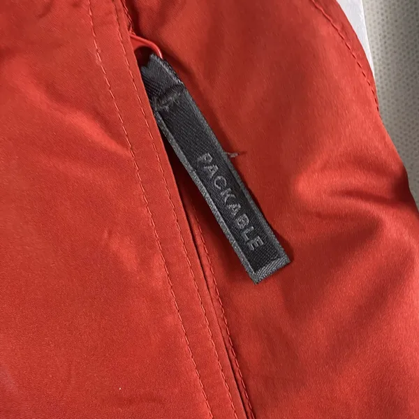 Columbia Jacket Womens Medium Red Gray Windbreaker Packable Full‎ Zip Ladies - Image 4