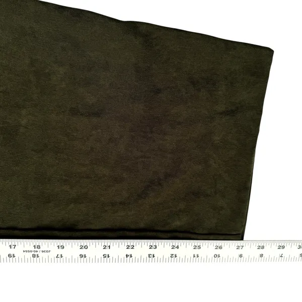 Villager Liz‎ Claiborne Olive Green Faux Suede Pants Womens 14 Short Ankle Y2K - Image 5