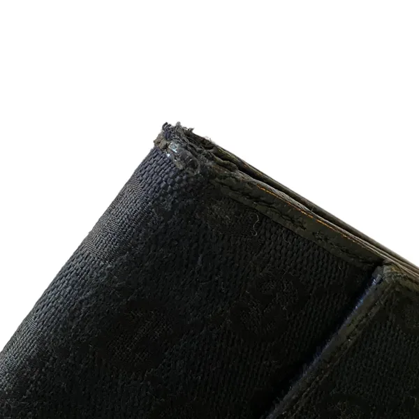 Gucci Black Authentic Monogram Canvas GG Snap Bifold Wallet - Image 3