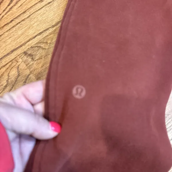 Lululemon Scuba High Rise Joggers Size 2 Maroon‎ Burgundy Athleisure Pants - Image 3