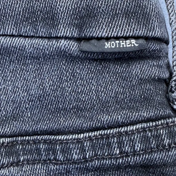 MOTHER High Waisted Looker Ankle Fray Night Hawk Skinny Jeans Gray‎ 23 READ - Image 14