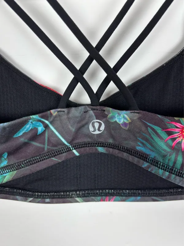 Lululemon Free To Be Bra Curious Jungle Multi Black Size 4 Activewear - Image 6