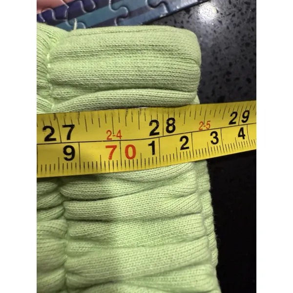 BRANDY MELVILLE Lime Green "Rosa" Hi-Waist Jogger Sweatpants One Size Fits Most‎ - Image 5