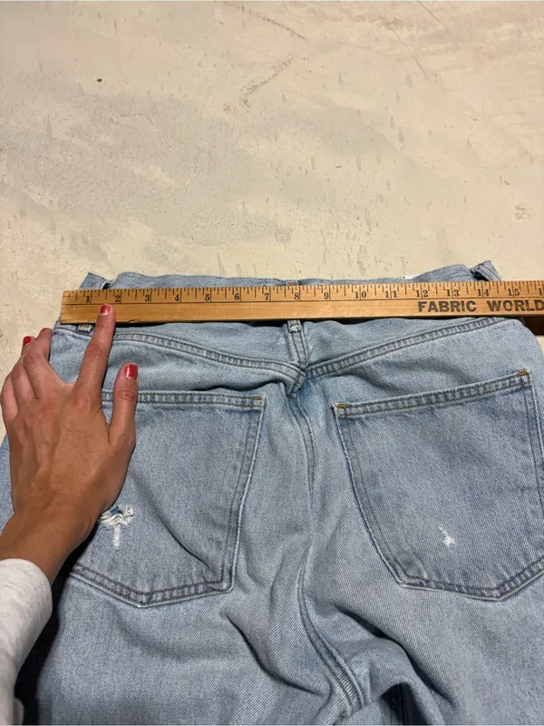 Agolde 90sLight Wash Straight Leg Jeans NEEDS REPAIR 27 - Image 15