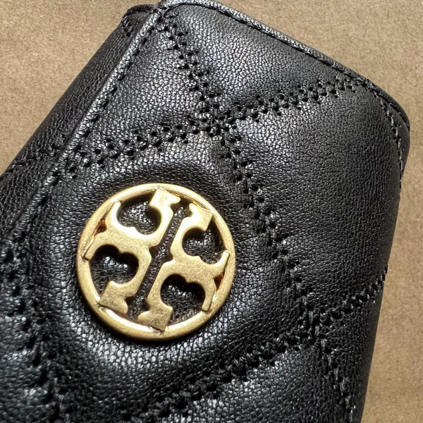 Tory Burch Willa Quilted Leather Card Case Redstone 87866 - Image 4