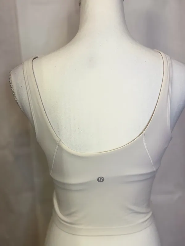 lululemon athletica White V-Neck Bandeau Crop Top - Image 3