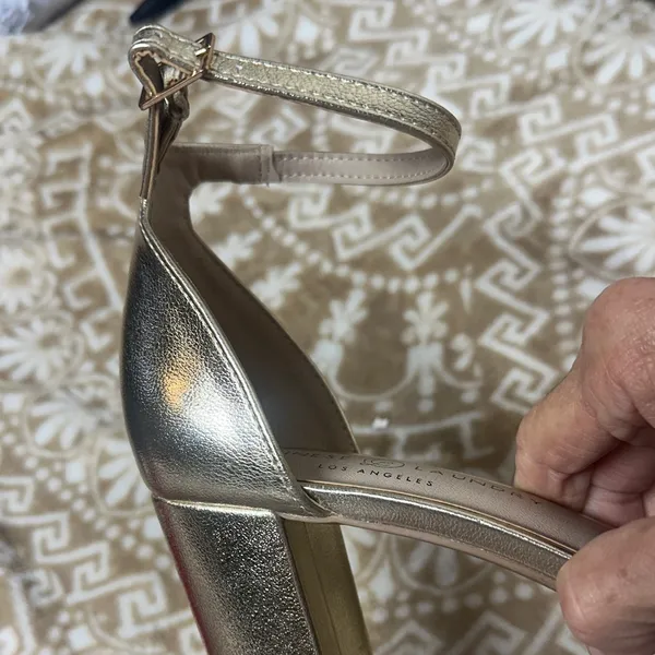 Chinese Laundry Gold Ankle Strap Heels - Image 8
