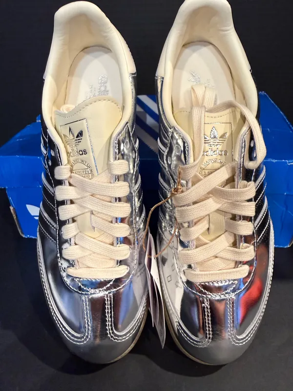 Adidas Samba OG metallic Silver 8.5W - Image 4