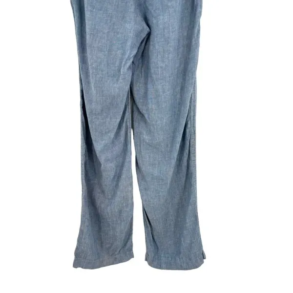 Athleta Cabo Linen‎ Wide Leg Pant Chambray Blue Size 0 - Image 10