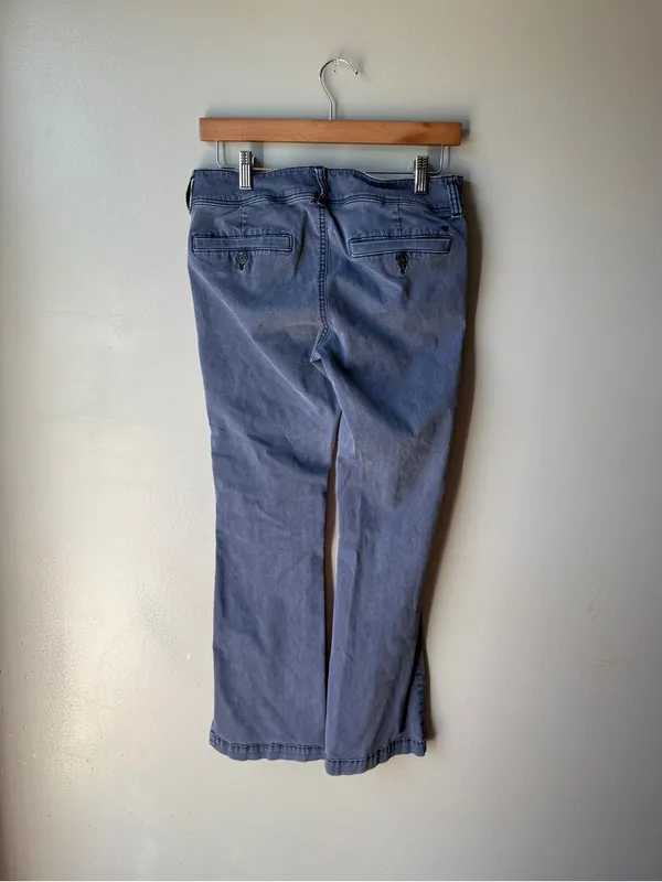 American Eagle Kick Boot Stretch Pants Blue Size 6 Short - Image 5