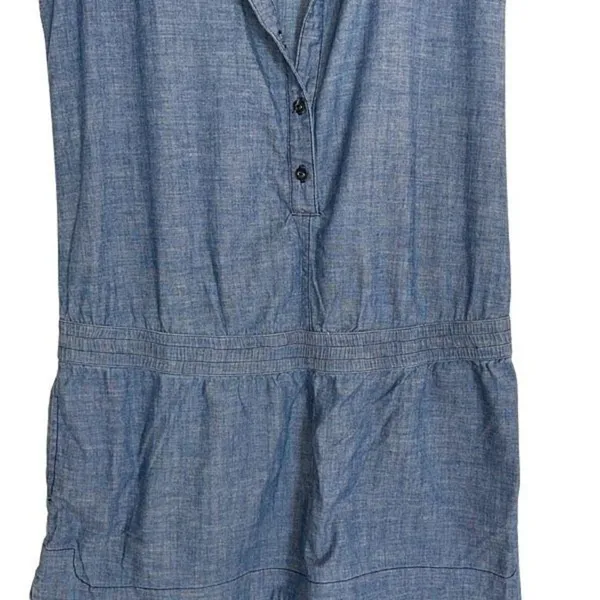 AG Adriano Goldschmied CottonChambray‎ Denim Romper Sleeveless Large - Image 4
