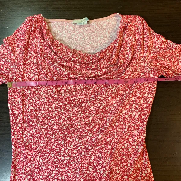 Boden floral‎ drapes neck long sleeve top 00s retro romantic cottagecore chic 6 - Image 7