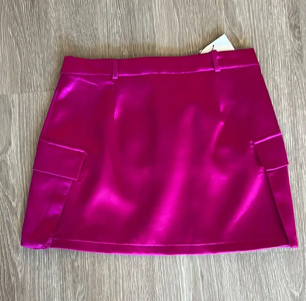 ZARA Satin Cargo Skirt - Image 2