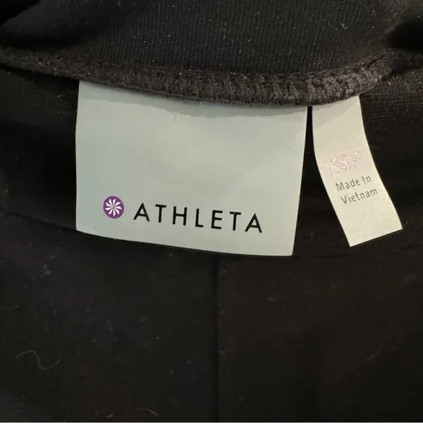 Athleta Luxe Ponte‎ Legging with Faux Leather Trim XSP - Image 5