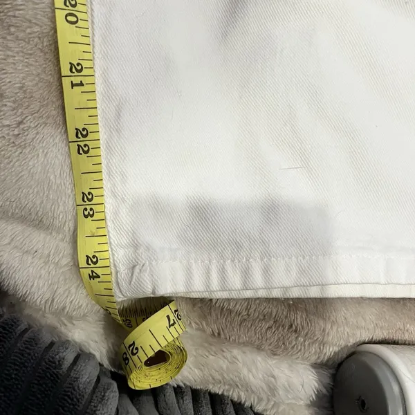 Zara Women's Size 10 White Baggy Fit Paperbag Ankle Jeans See Pics For Wear - Image 8