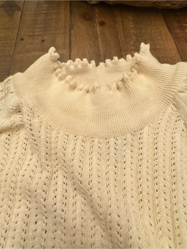 BY ANTHROPOLOGIE‎ Pointelle Mockneck Top - Image 6
