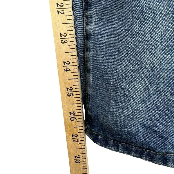 Princess Polly Women's Size 6 High Waisted‎ Mom Jeans Two-Tone Denim Punk Rock - Image 10