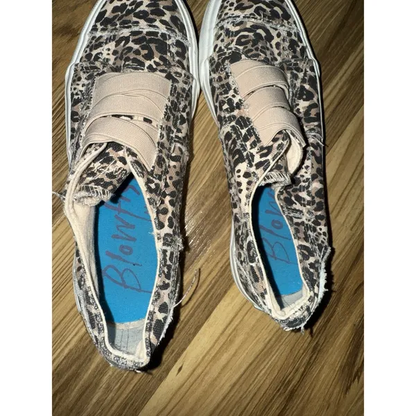 Blowfish Women's Size 6 Shoes Brown White‎ Leopard Comfort Low Fashion Sneakers - Image 8