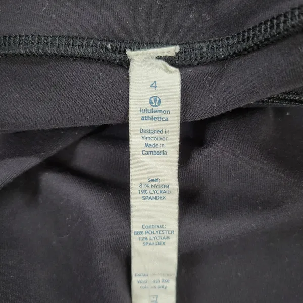 Lululemon Womens Gather Crow Yoga Leggings 4 Black Crop Split Wide Leg Capri - Image 8